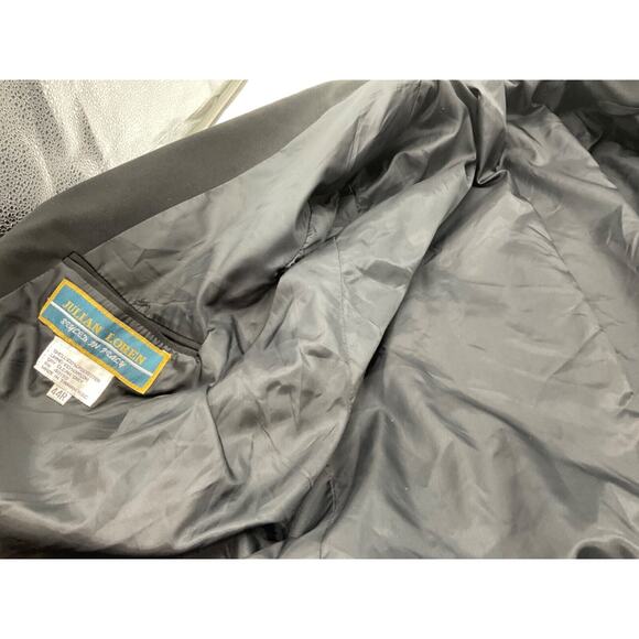 Julian Loren Men’s 44R Double Breasted Black Suit Jacket Blazer Classic Formal - Picture 14 of 14